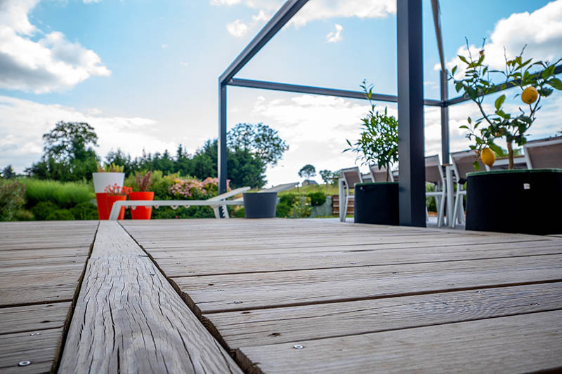 Terrasses bois/pierre, terrasse bois Saint-Jal